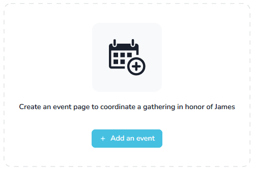 Add an event button