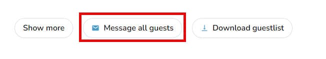 Message all event guests button