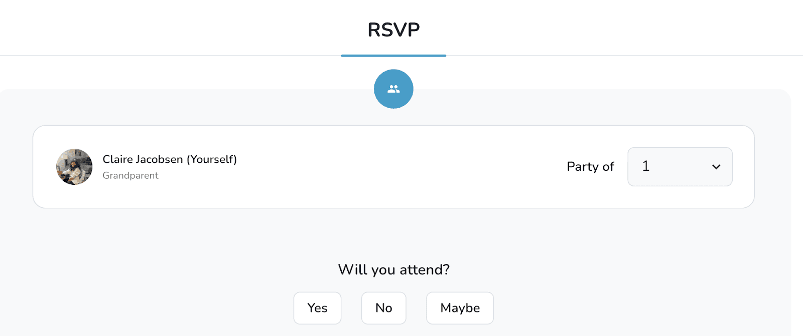 Options de confirmation de présence pour les utilisateurs Keeper connectés