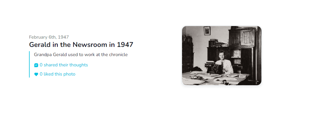 Enregistrer l'histoire photo