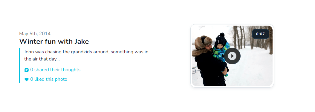 Enregistrer l'histoire vidéo