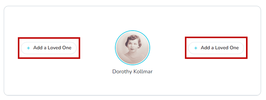 Add a Loved One button