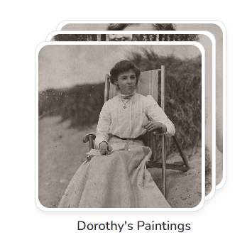 Album displayed in the Mementos Library