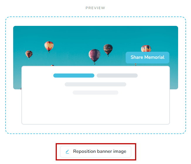 Reposition banner controls
