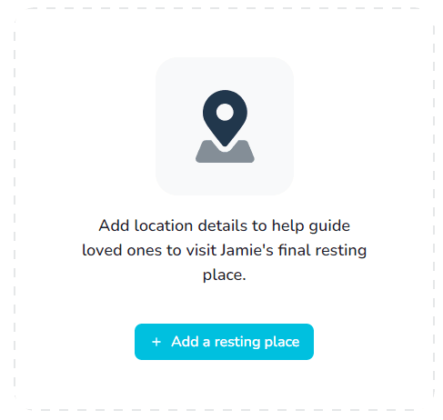 Add a resting place section