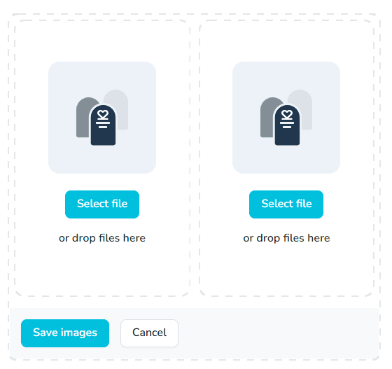 Drag and drop resting place images